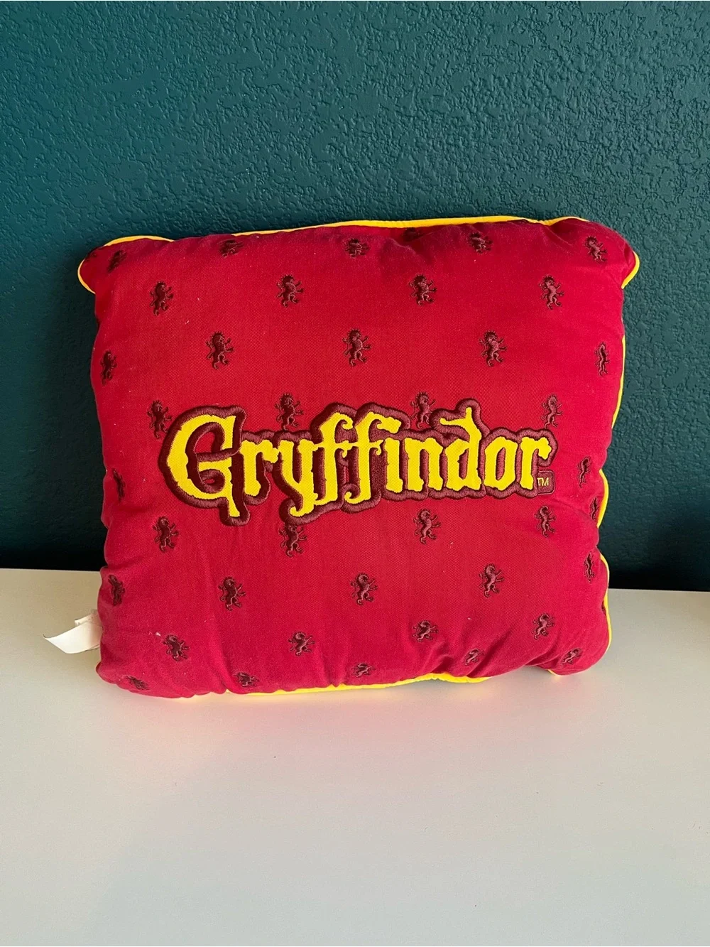 Harry Potter Gryffindor Pillow Universal Studios 16x16 Inches